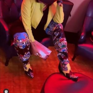 Sexy slouch knee high boots